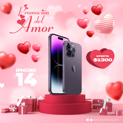 Flyer PSD San Valentin Corazones 3D para Redes Sociales 100% Editable