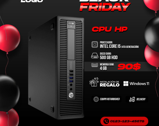 Plantilla Editable PSD Oferta Black Friday