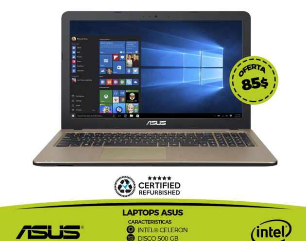 Flyer Productos Tecnologicos, Laptops, PC, Plnatilla PSD Editable.