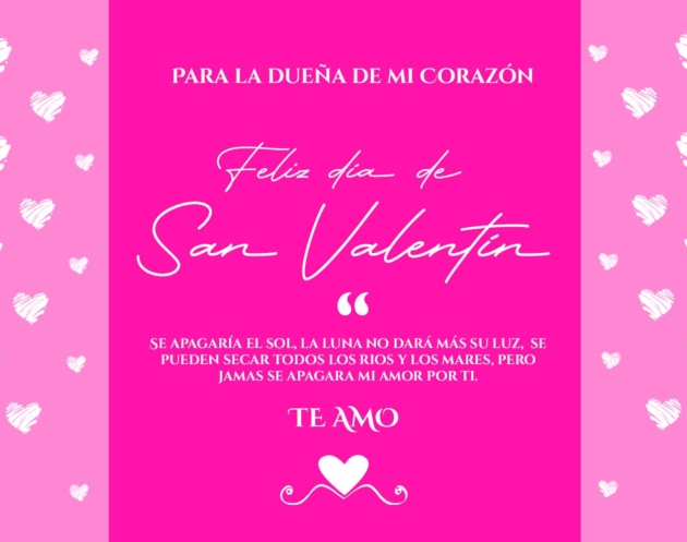 Tarjetas para el 14 de febrero