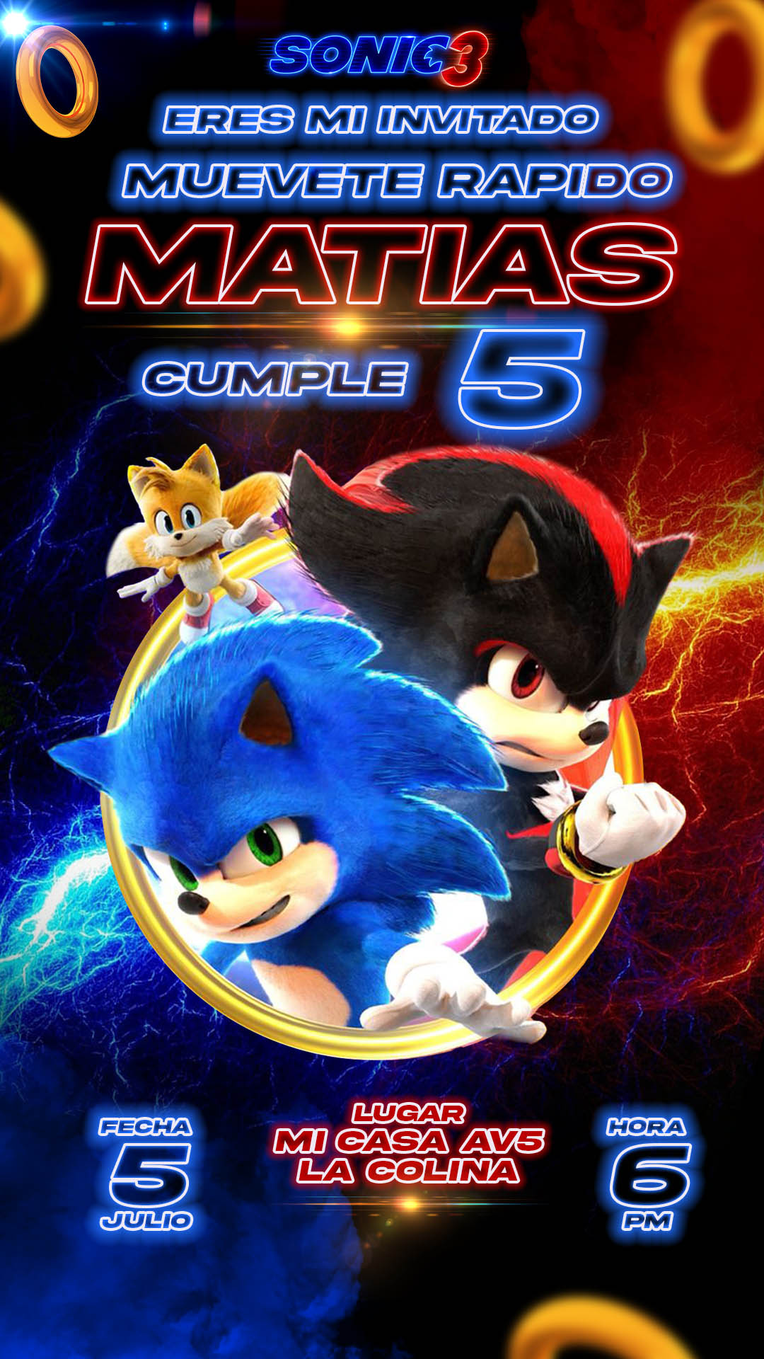 plantillas de Sonic para editar