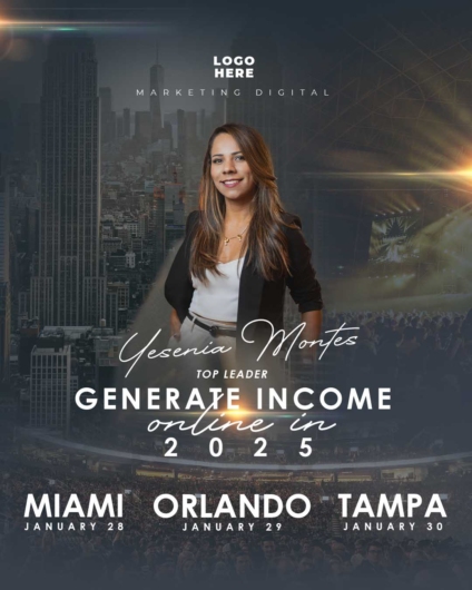 Flyer Evento Generar Ingresos Online PSD