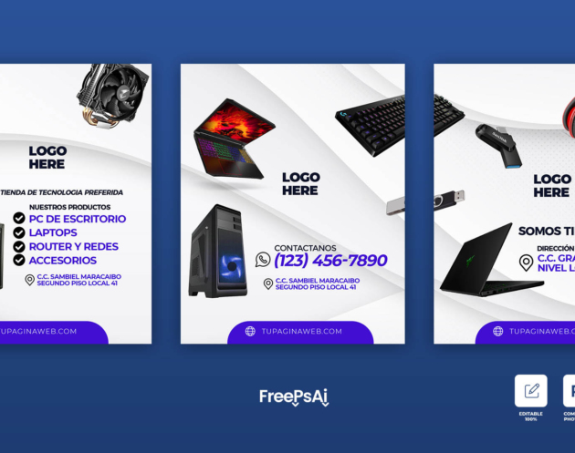 Flyer Tienda de Tecnologia Pc y Computadoras