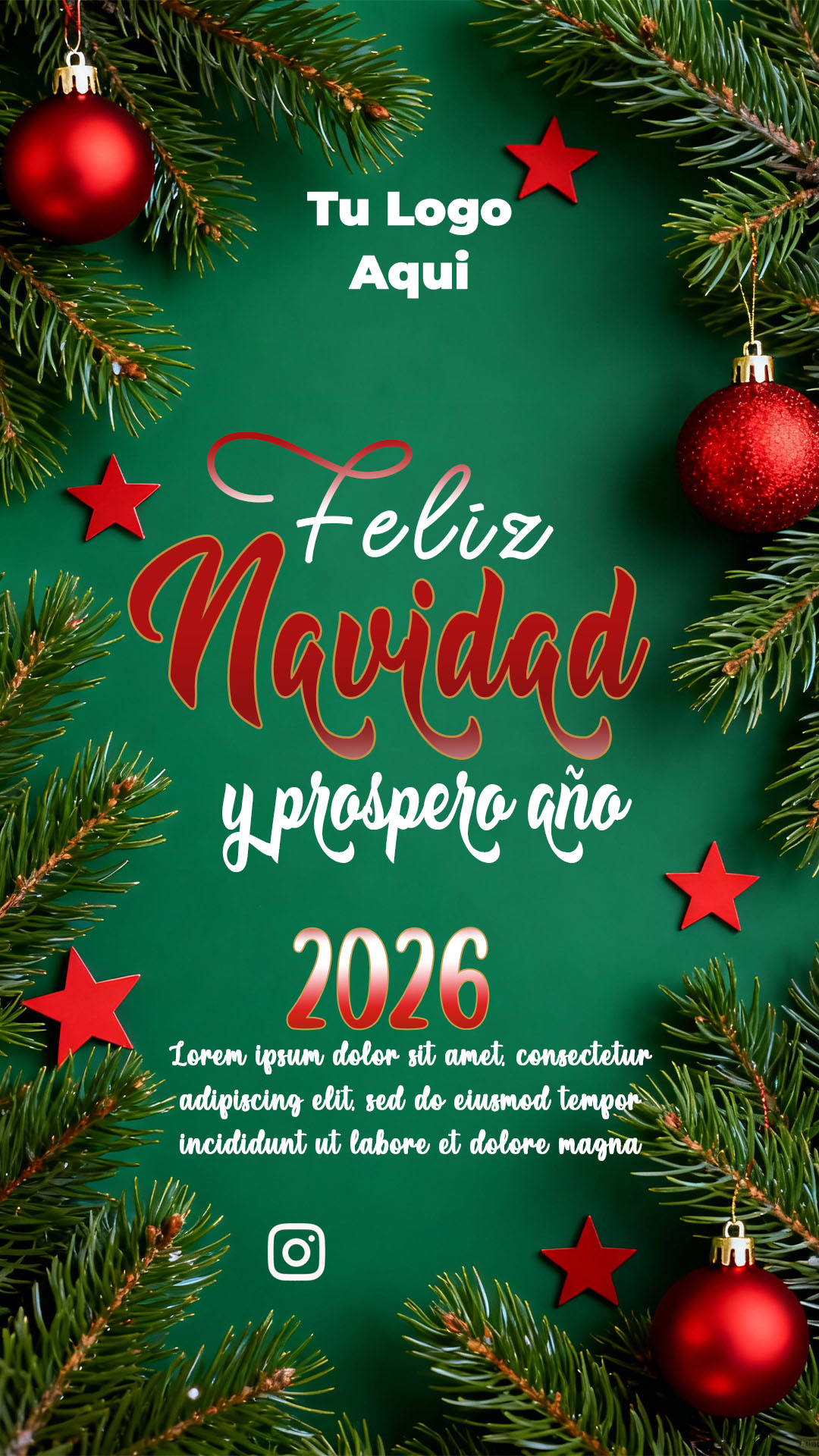 Tarjeta de Navidad Delicadas y Bellas Editable en PSD GRATIS