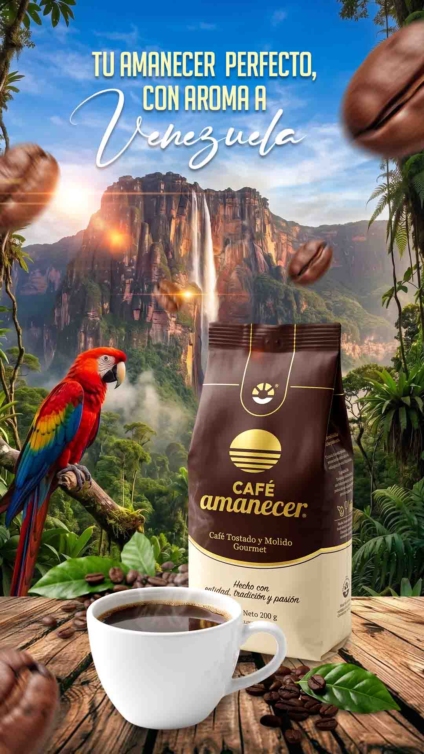 Flyer Cafe Amanecer PSD Editable